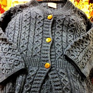 Kilronan knitwear 3/4 bell sleeve 100% merino wool sweater